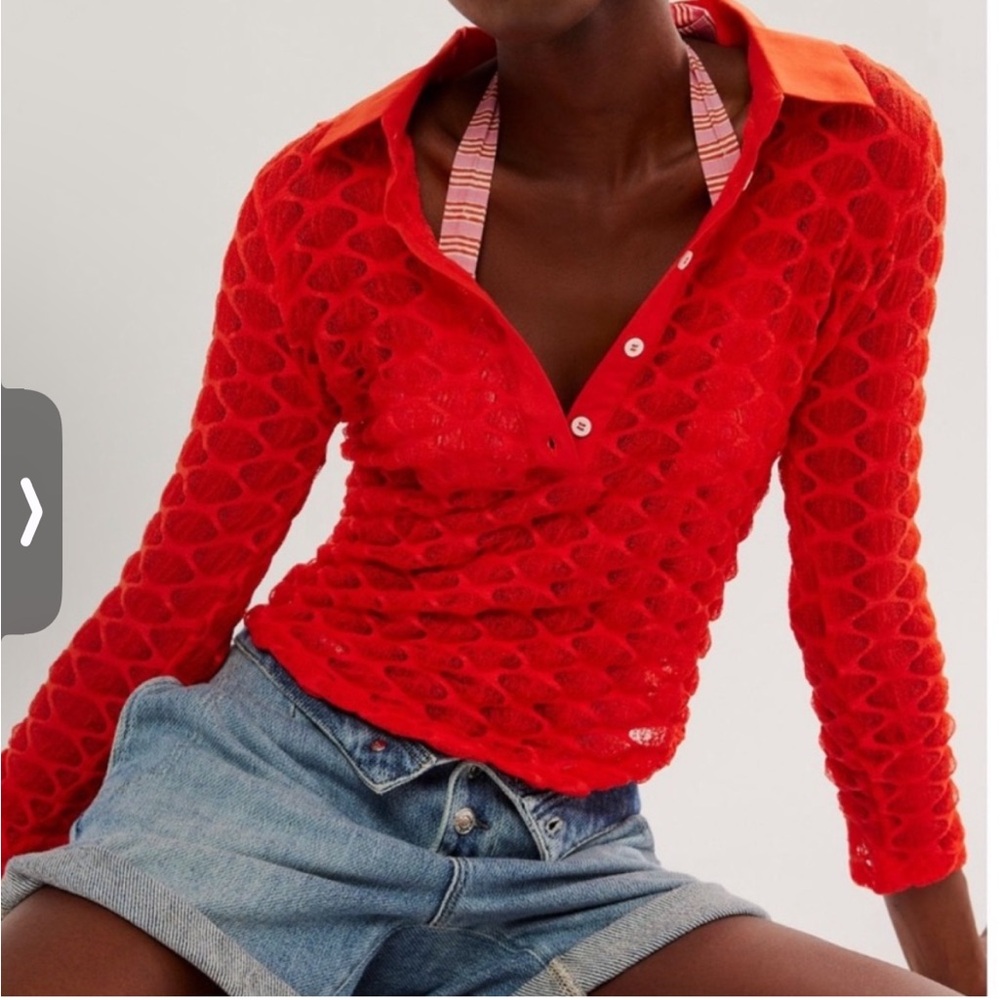 Free People Polo top